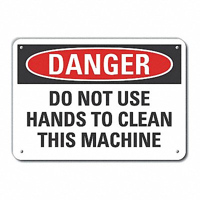 Rflct Mach Operation Danger Sign 7x10in