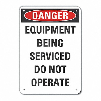 Rflct Mach Operation Danger Sign 10x7in