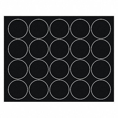 Magnetc Circles 3/4 Black PK20