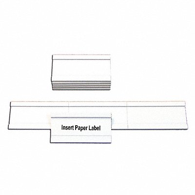 Magnetic Data Cards 1 x2 White PK25