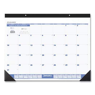 DESK PAD,MONTHLY,WH