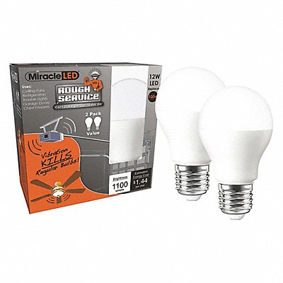 LED 12 W A19 Medium Screw (E26) PK2