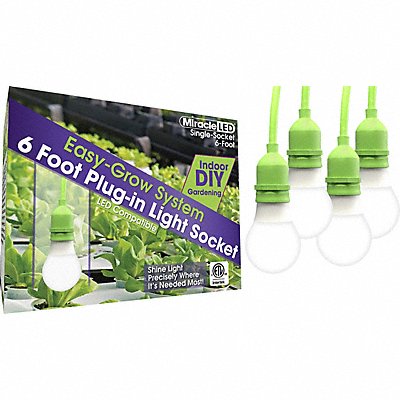 LED Ready Corded Ligh Single Socket PK4