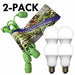 LEDGrowLightCord4Socket 6ftL 40W PK2