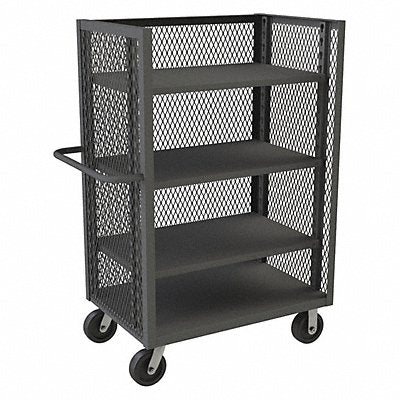 Stock Cart With 3-Sides 30 in L Gray