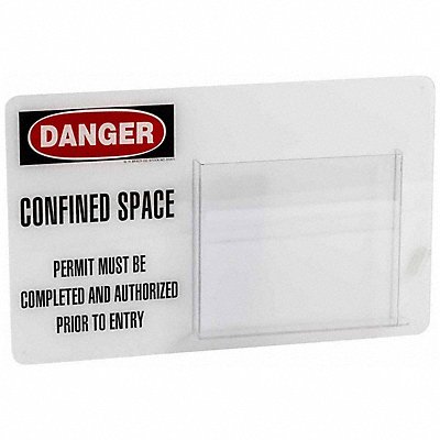 Tag Holder 12X19 Confined Space Permit