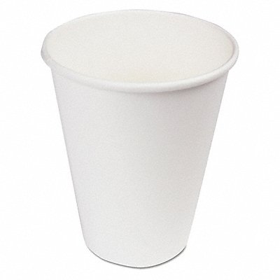 Disp Hot Cup 12 oz WH Patternless PK1000