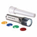 LED Flashlight with 4 Color Wand Gray