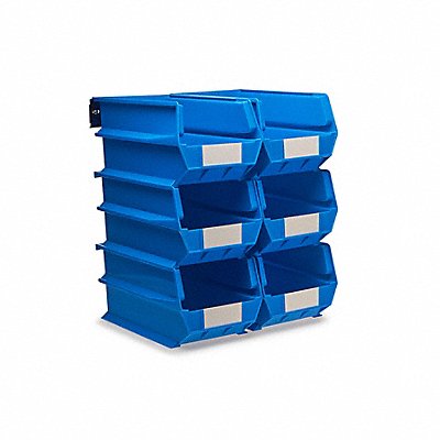 Wall Storage Blue Bins/Rails 8 pcs.