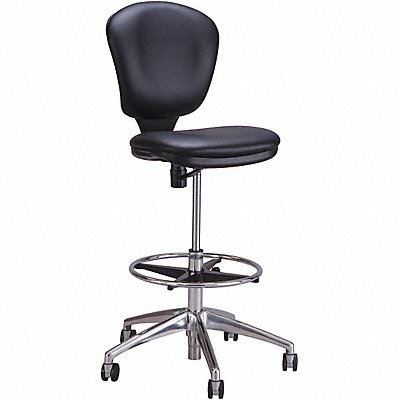 Extended Height Chair Black Vinyl