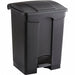 Trash Can Rectangular 17 gal Black