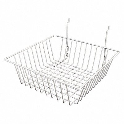 Grid Small Basket 12 x 12 White PK6