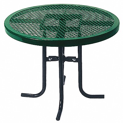 Commercial Park Low Round Table Black