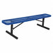 Portable Park Bench W/O Back Black