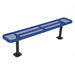 Surface Mnt Park Bench W/O Back Black