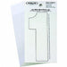 Number 1 Decal 3 White Vinyl PK10