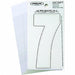 Number 7 Decal 3 White Vinyl PK10