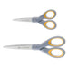 SCISSORS,5&7" STR,2PK,GY