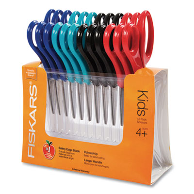 SCISSORS,POINTED,12PK,AST