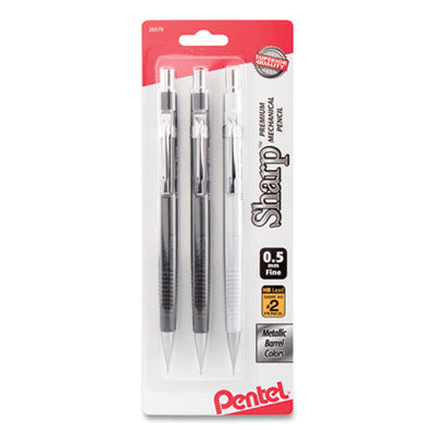 PENCIL,MECH,0.5MM,3PK,AST