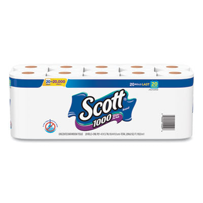 TISSUE,SCOTT,BTH,20/PK,WH