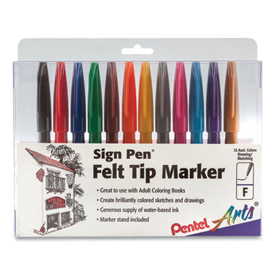 PEN,FIBER TIP,12/ST,AST