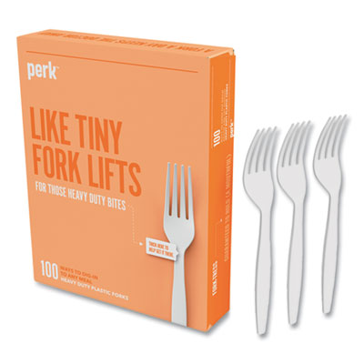 FORK,HD,PLASTIC,WH,100