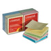 NOTE,3X3 FANFOLD 12PK,AST