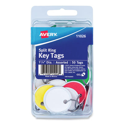 TAG,KEY,MTL RIM,50/PK,AST