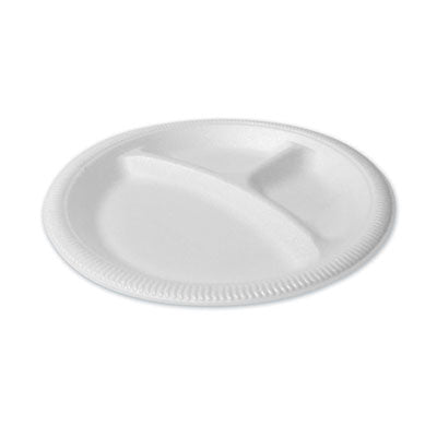 PLATE,9"FOAM,3COMP,500/PK