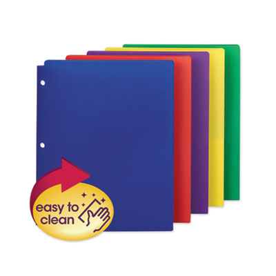 FOLDER,2PCKT,LTR,10PK,AST