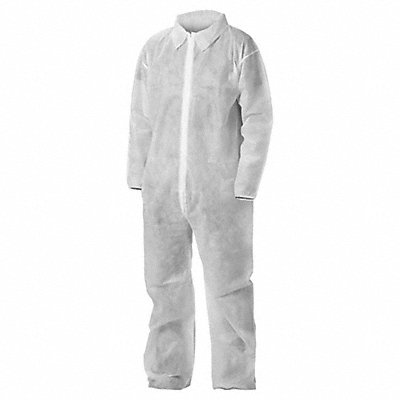 Coveralls XL Wht PP PK50