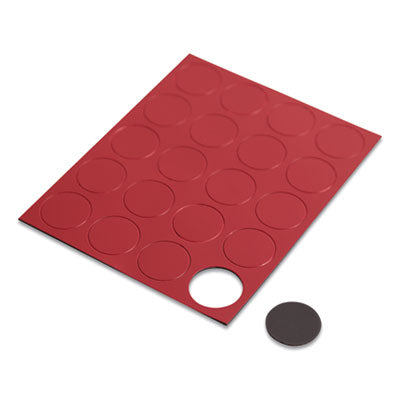 MAGNET,CIRCLES,20PK,RD