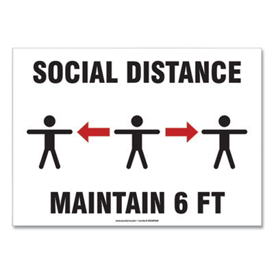 SIGN,SOCIAL DISTANCE 7X10