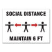 SIGN,SOCIAL DISTANCE 7X10