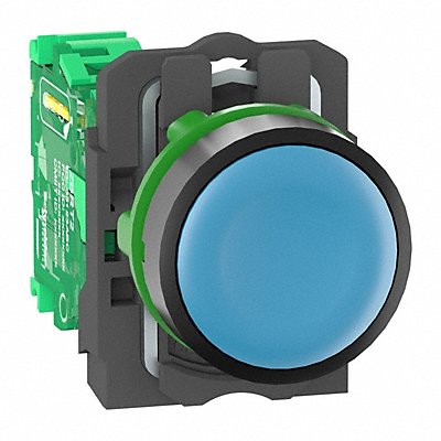 Push Button with Transmitter Blue 22mm