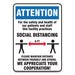 SIGN,SOCIAL DISTANCE 14X1