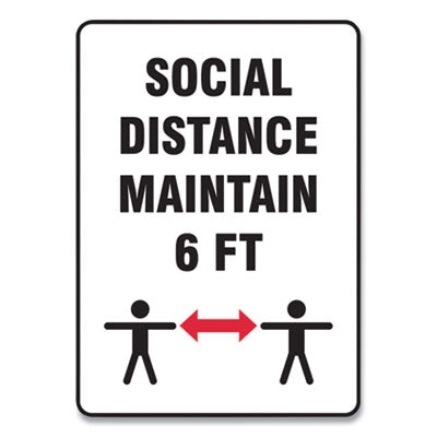 SIGN,SOCIAL DISTANCE 14X1