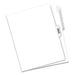 DIVIDER,LTR 1-10 RINF,WHT