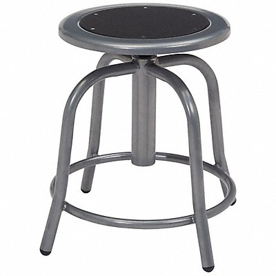 Adj. Stool Blk Seat Gry Frame 18 H