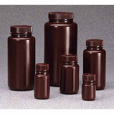 Bottle 168 mm H Amber 73 mm Dia PK48