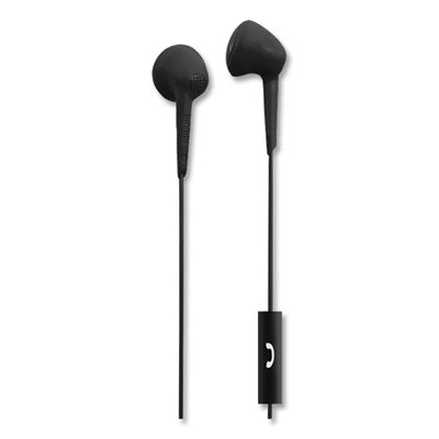 EARPHONE,EARBUD W/MIC,BK