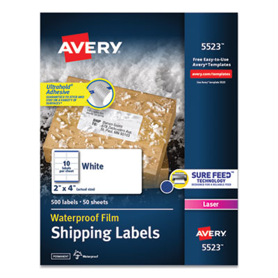 LABEL,WETHRPRF,500/PK,WH