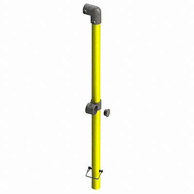 End Kit Straight Stanchion Safety Yllw