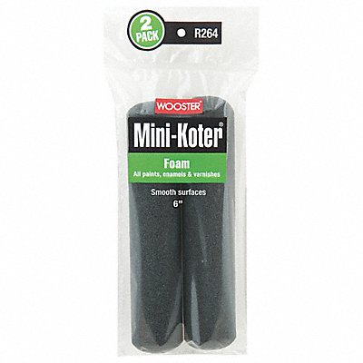 Mini Paint Rollers 6 L No Nap Foam PK2