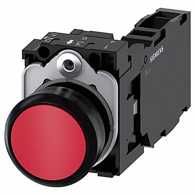 Push Button 22mm Red Plastic Bezel