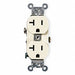 Receptacle Ivory 20 A 2P3W Side 1PK