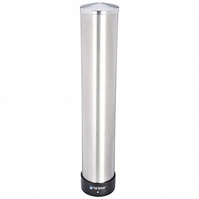 Cup Dispenser 24 3/4 in H Silver