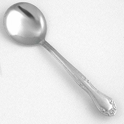 Bouillon Spoon 5 1/4 in L Silver PK24