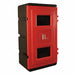 Fire Ext. Cabinet Black Red Plastic